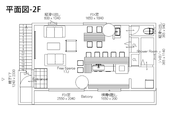 平面図2F